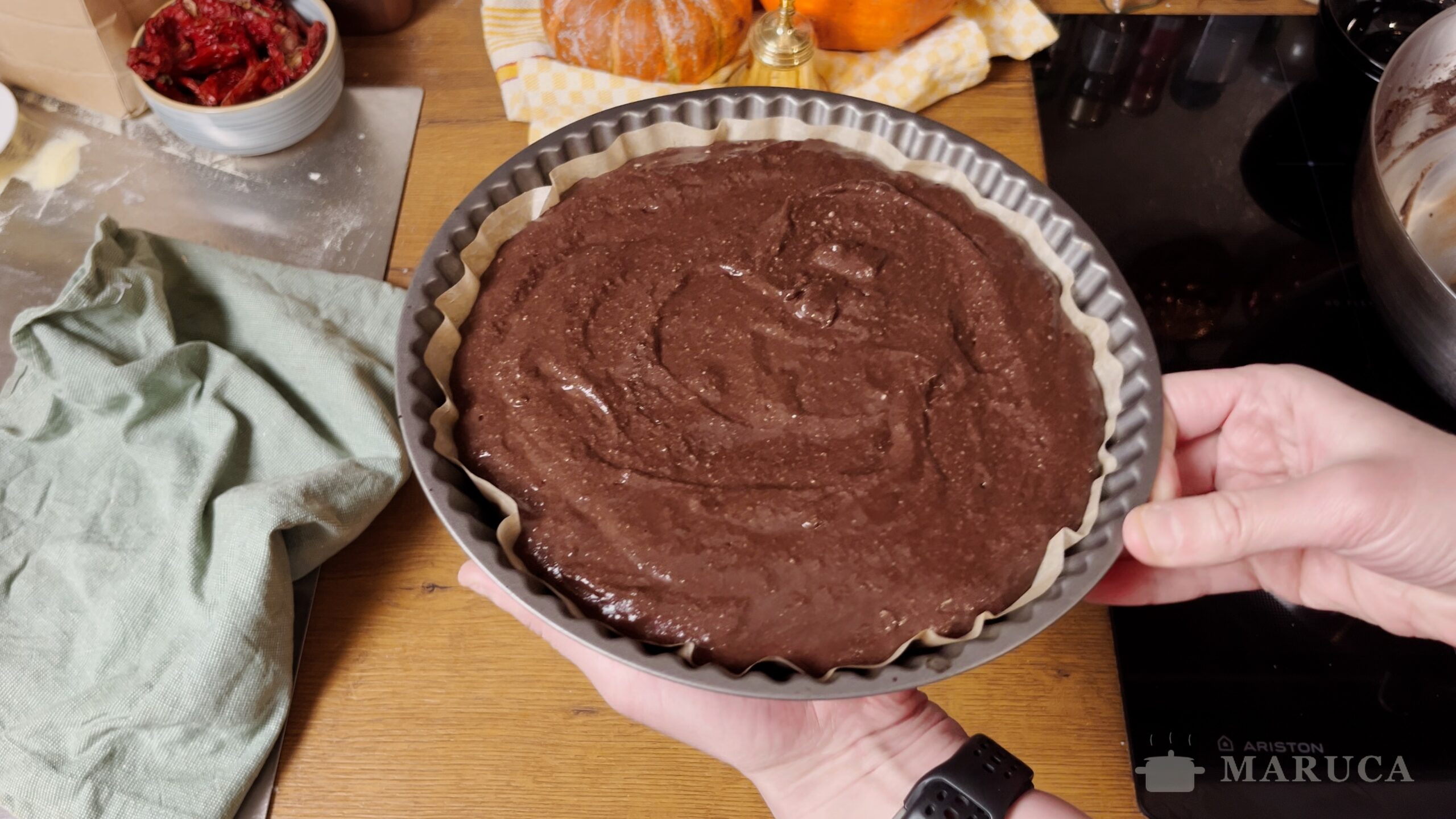 Torta de cacao y ricota