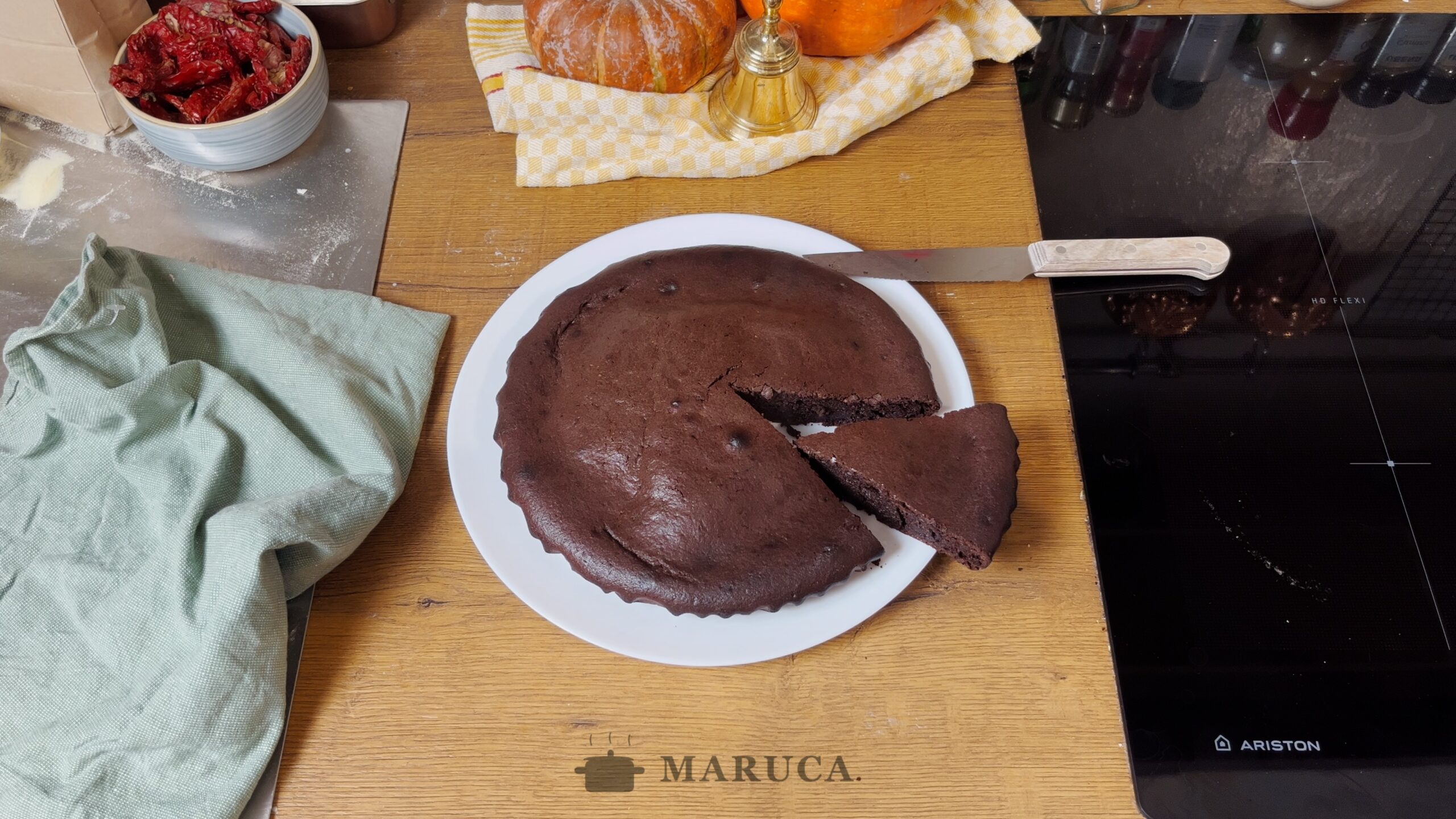 Torta de cacao y ricota