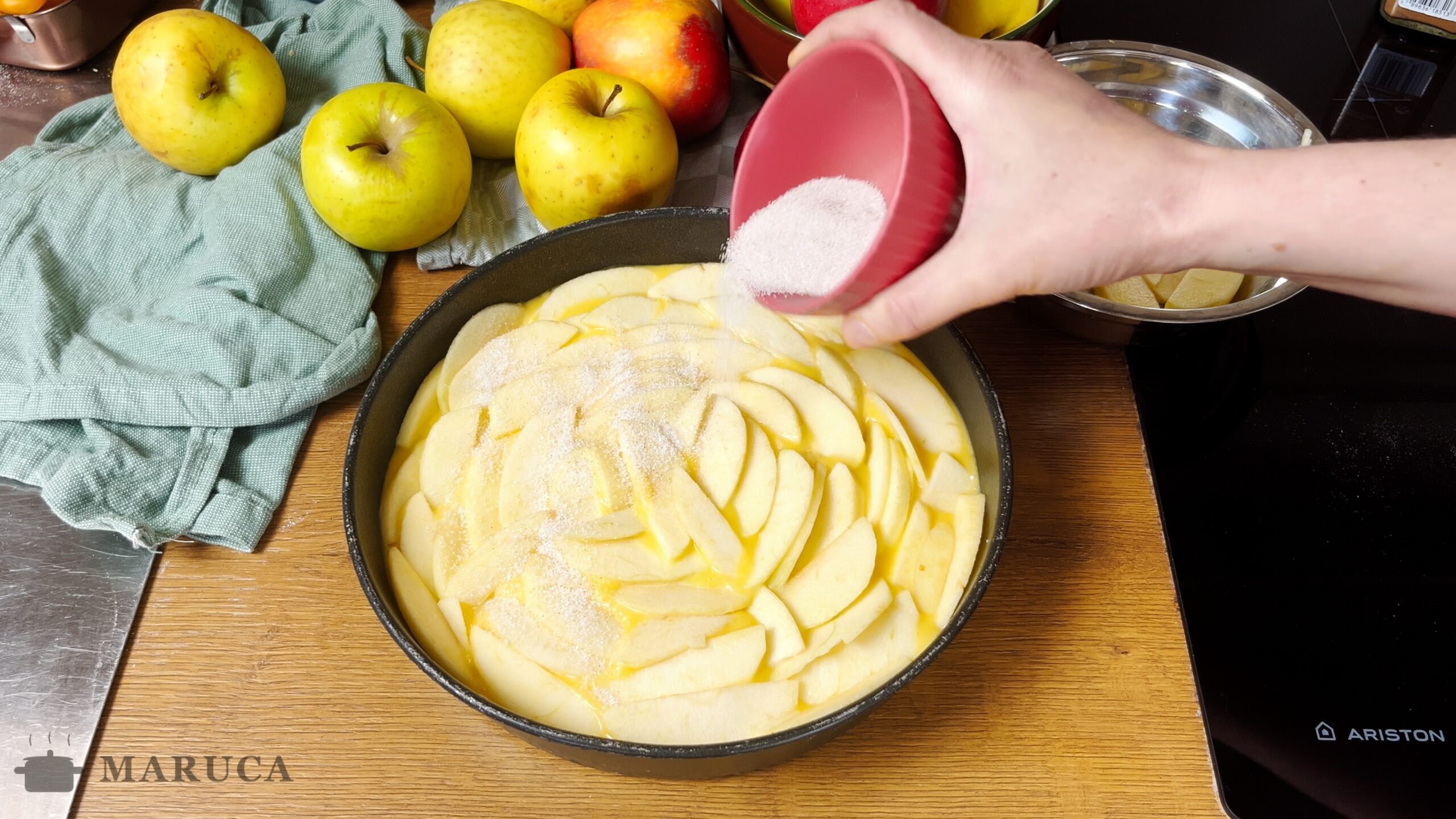 Torta de manzana lista
