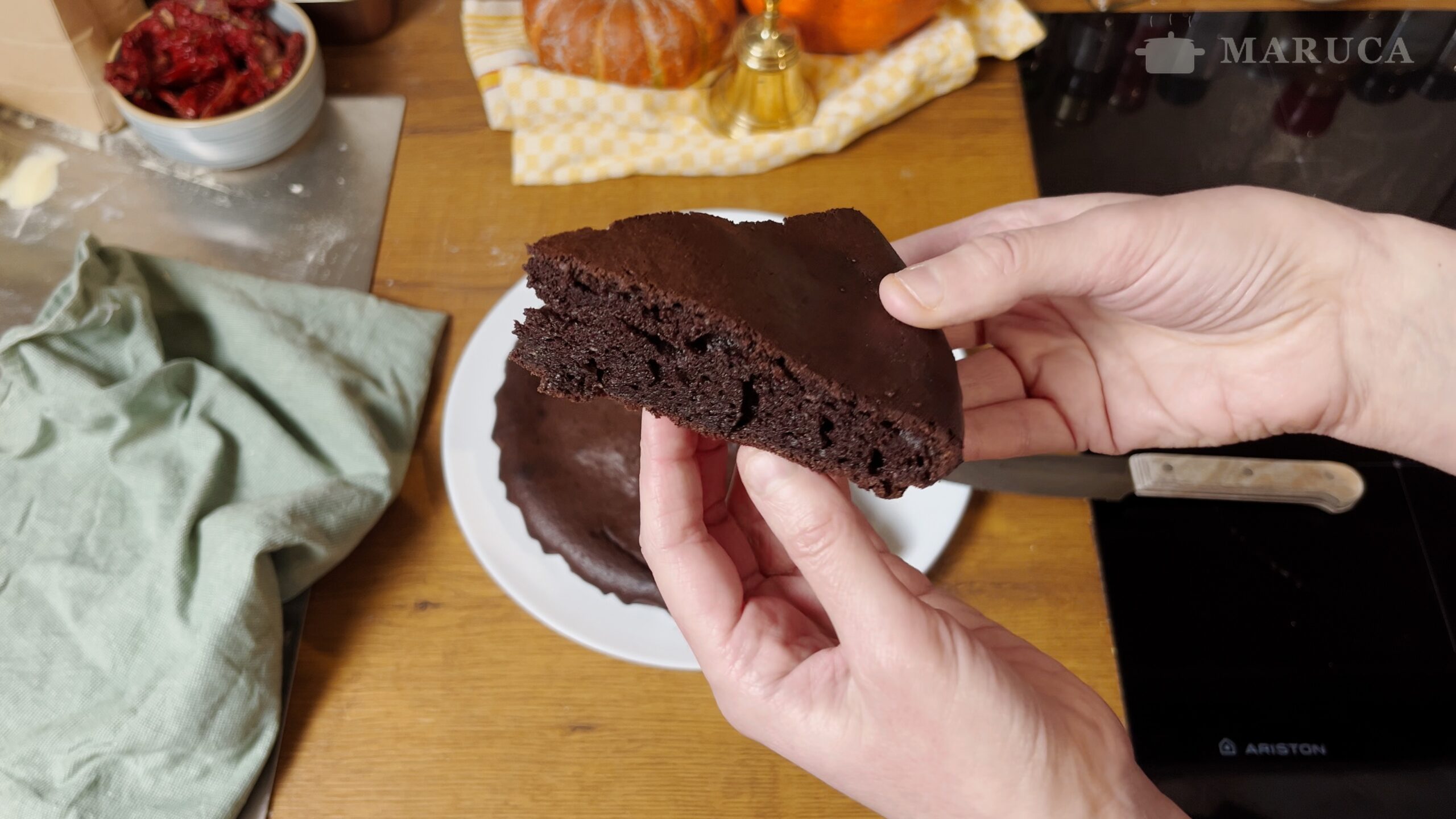 Torta de cacao y ricota