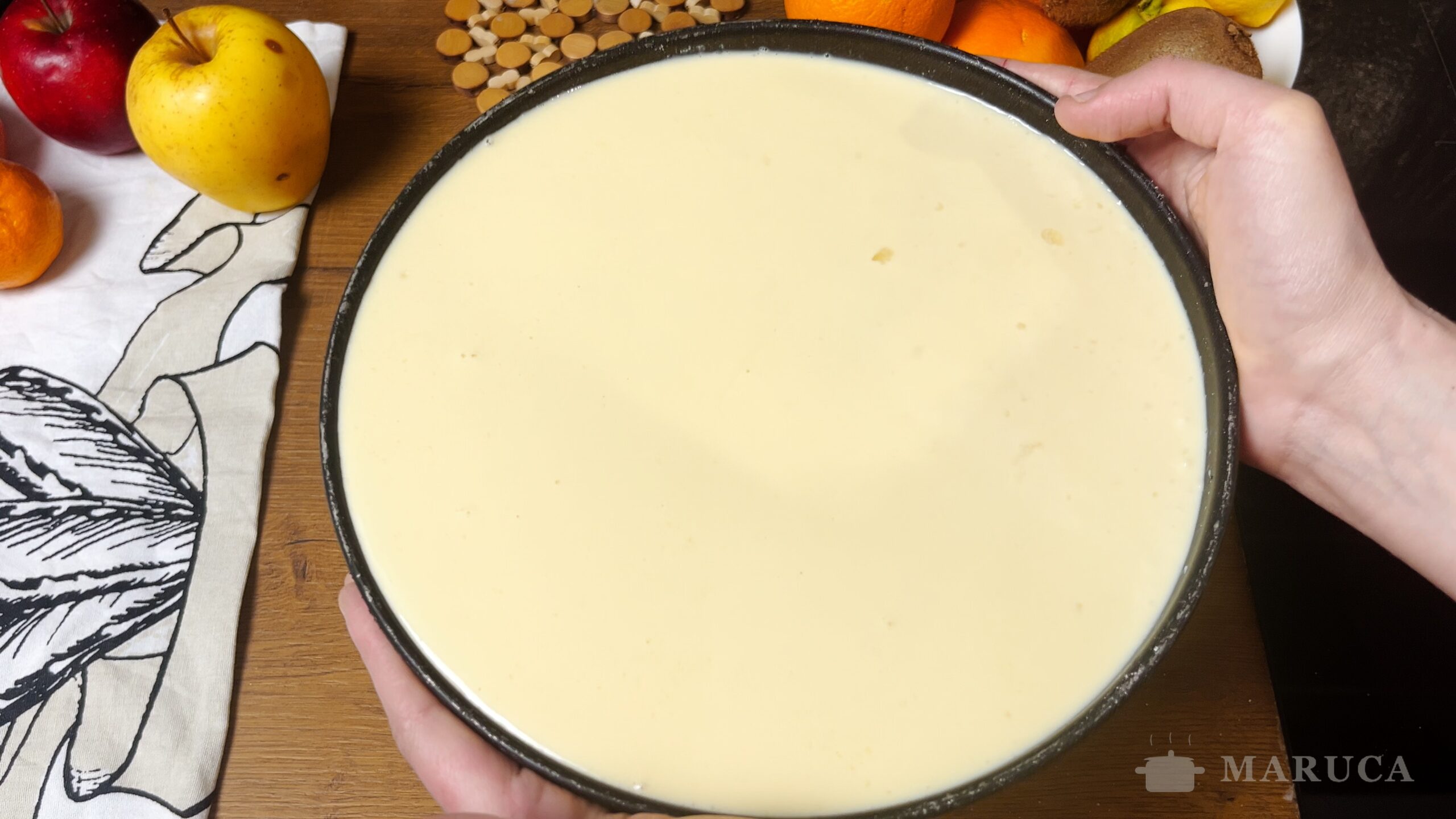 Torta de manzana - textura interior