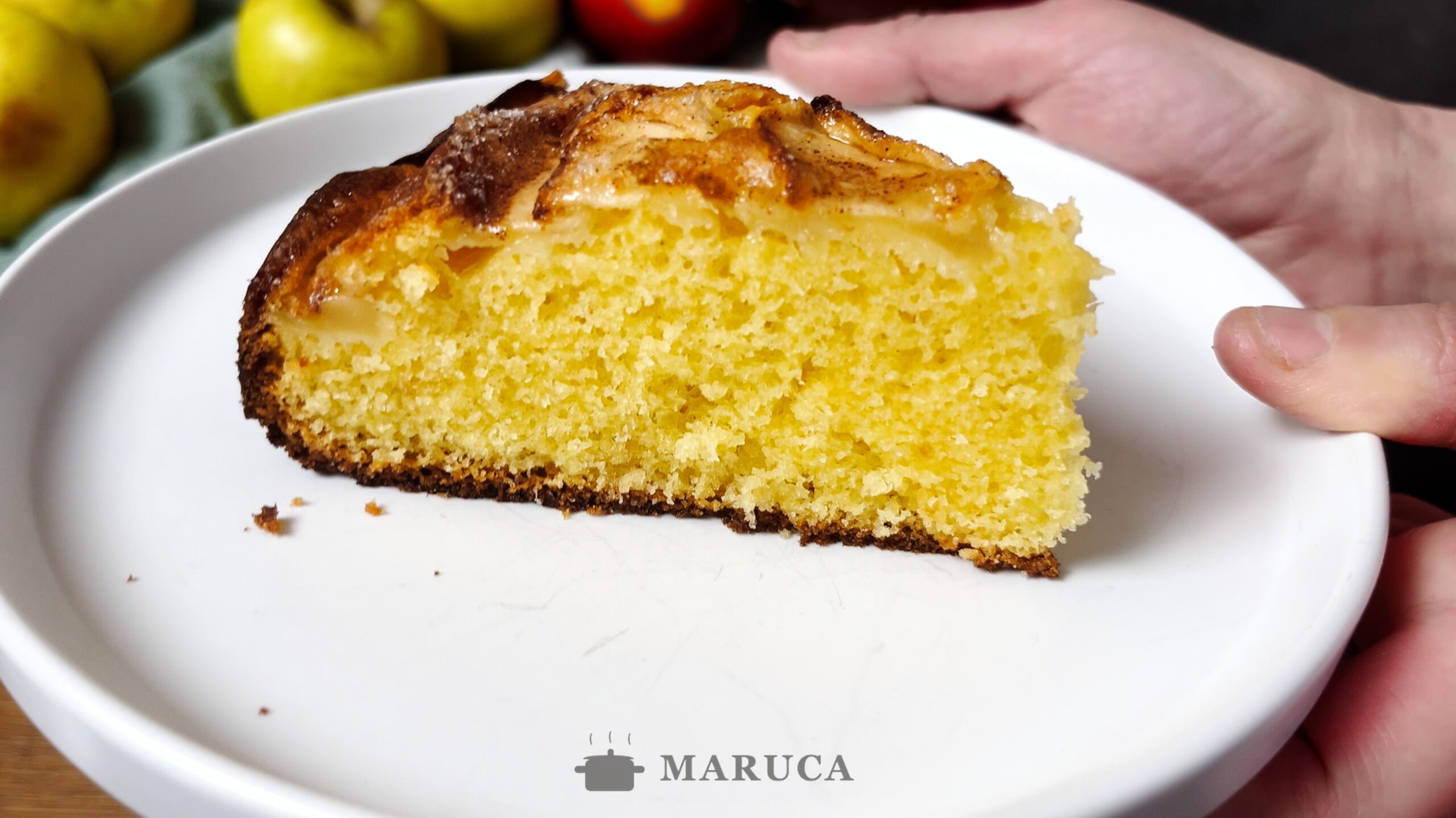 Torta de manzana - porción