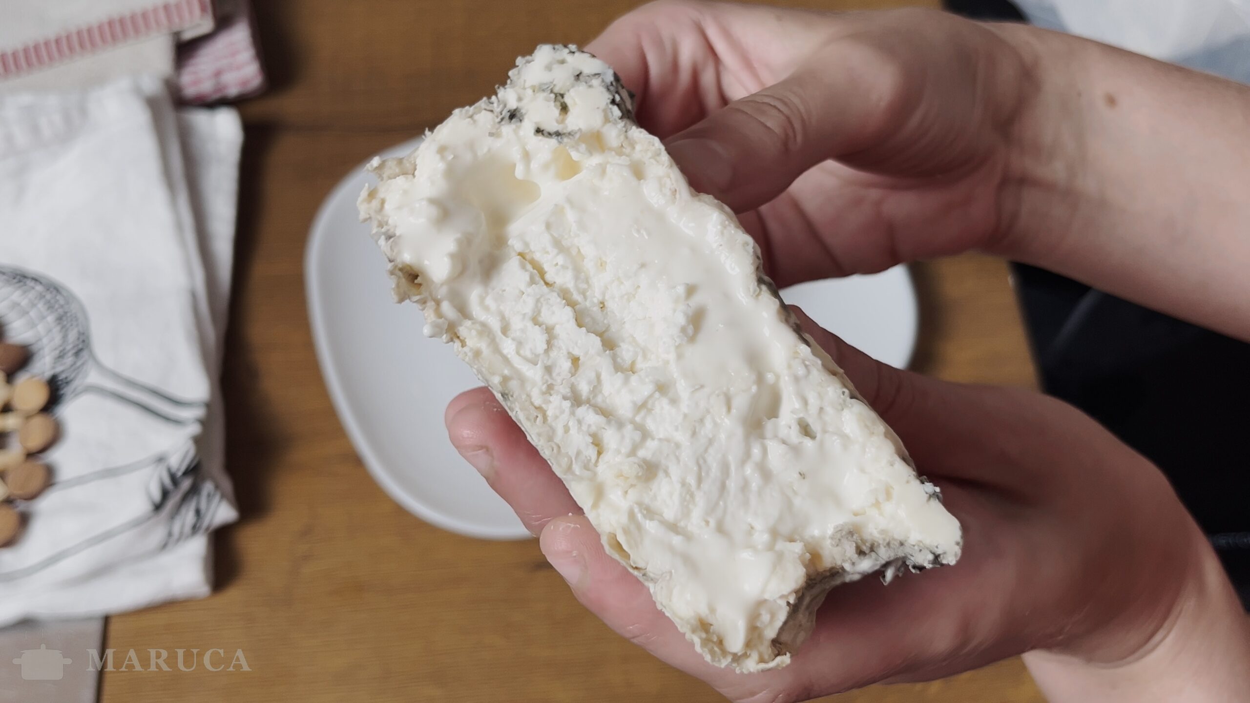 Degustación del gorgonzola casero