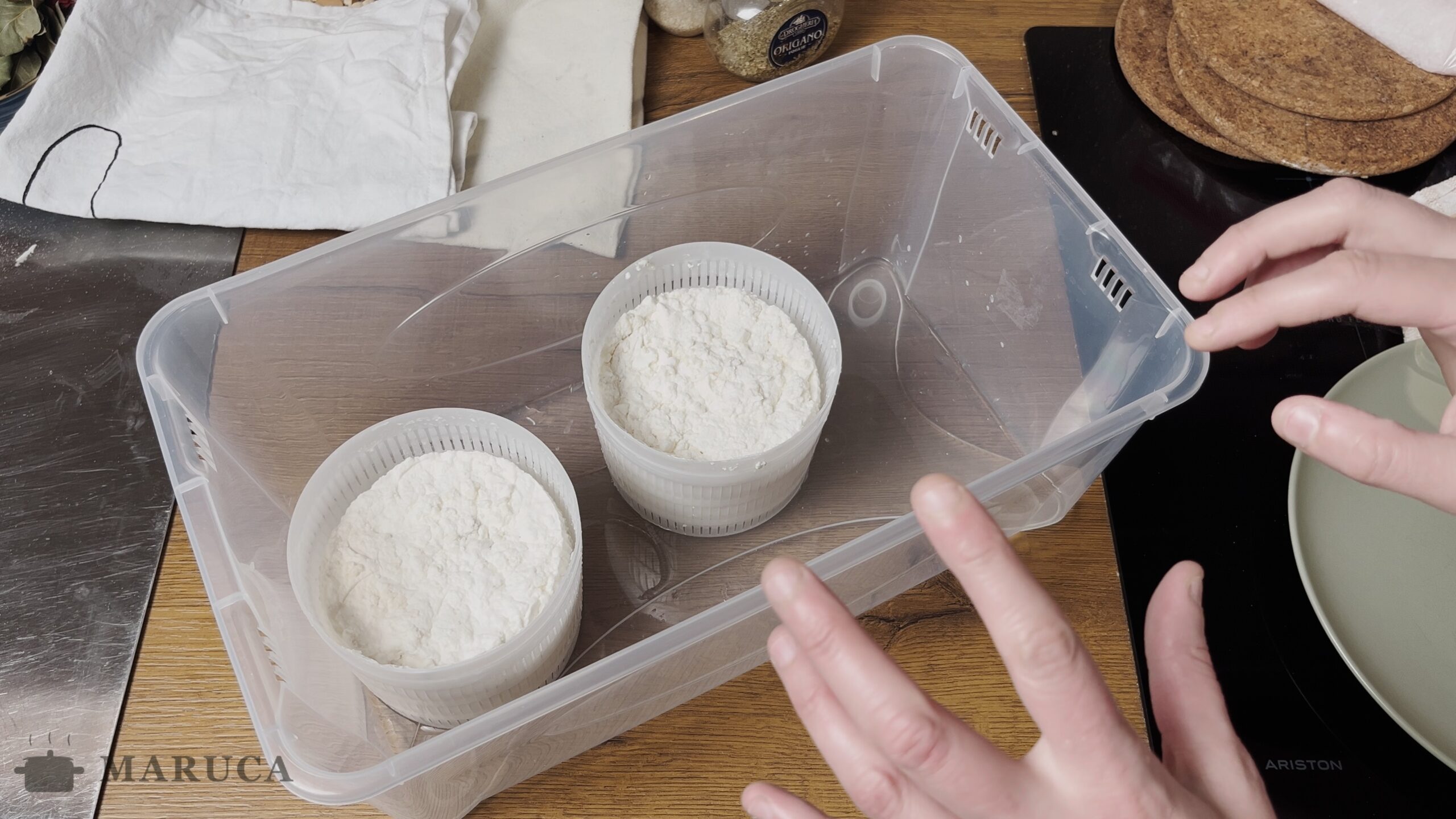 Queso en proceso de curado