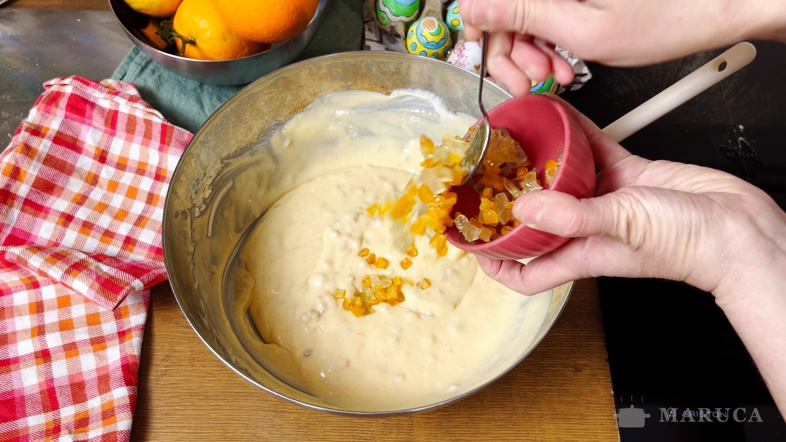 Pastiera napoletana - estirando la masa