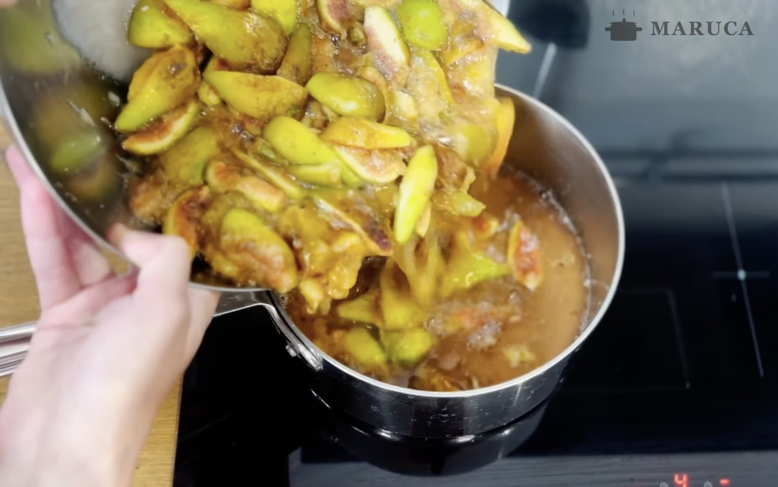 Cocinando dulce de higos