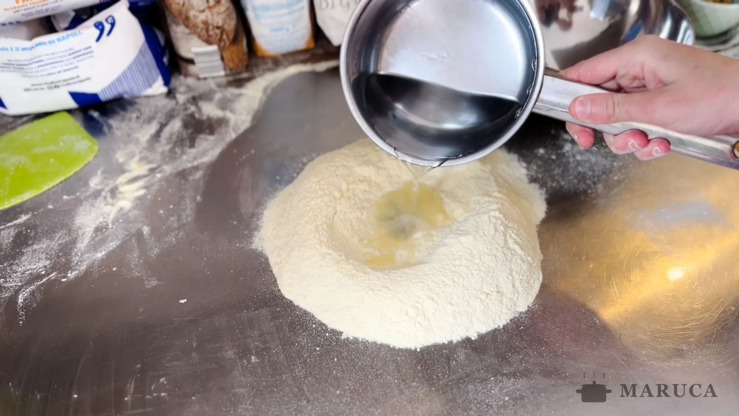 Masa de orecchiette con sémola recién amasada