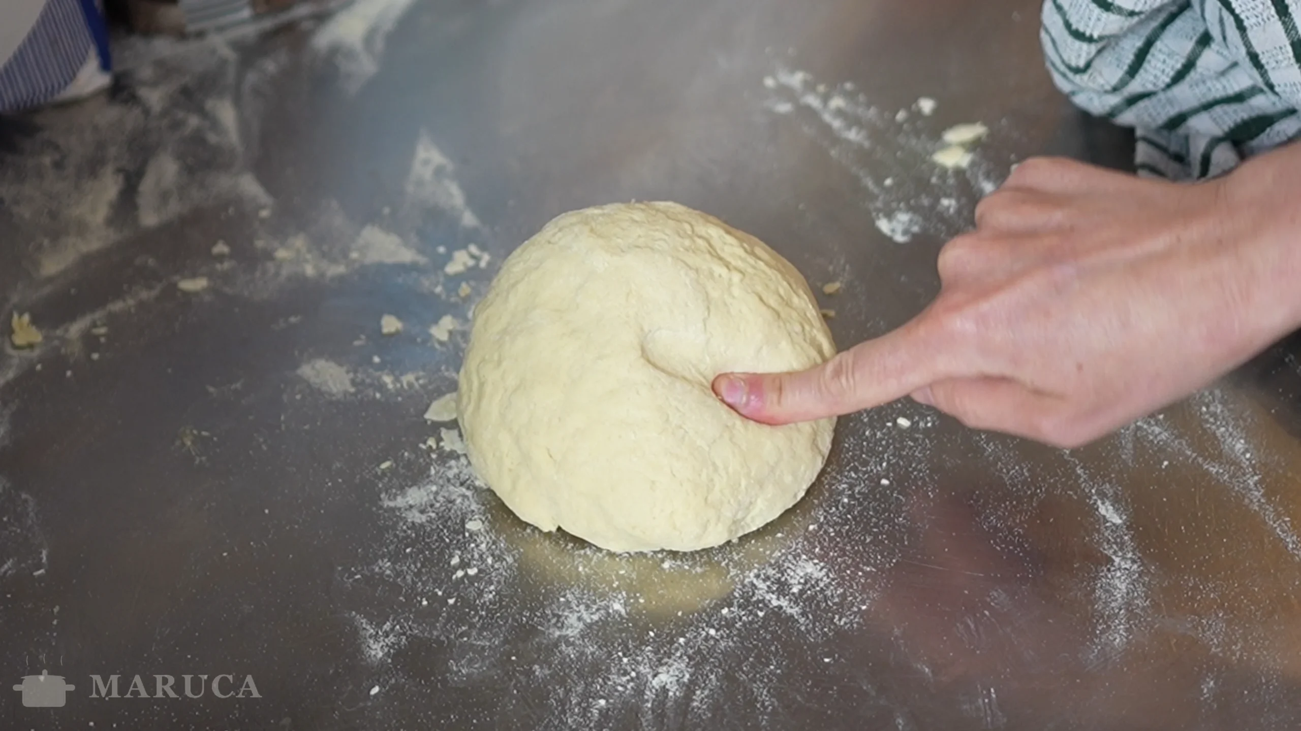 Masa de orecchiette descansada lista para formar