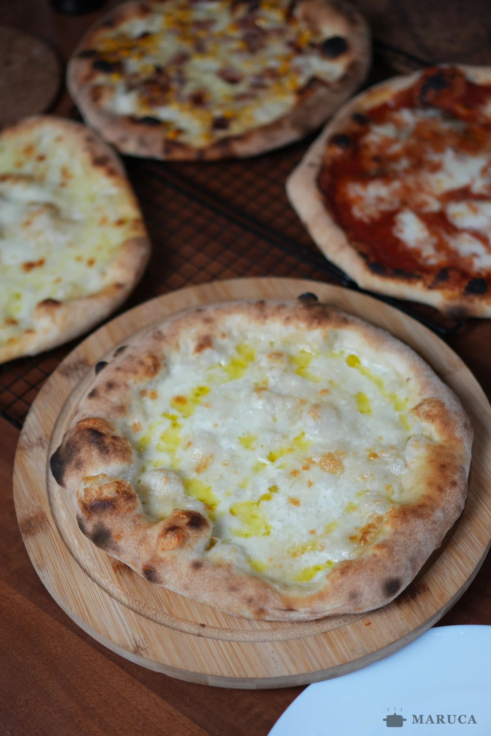 pizza mimosa con maíz y jamón cocido
