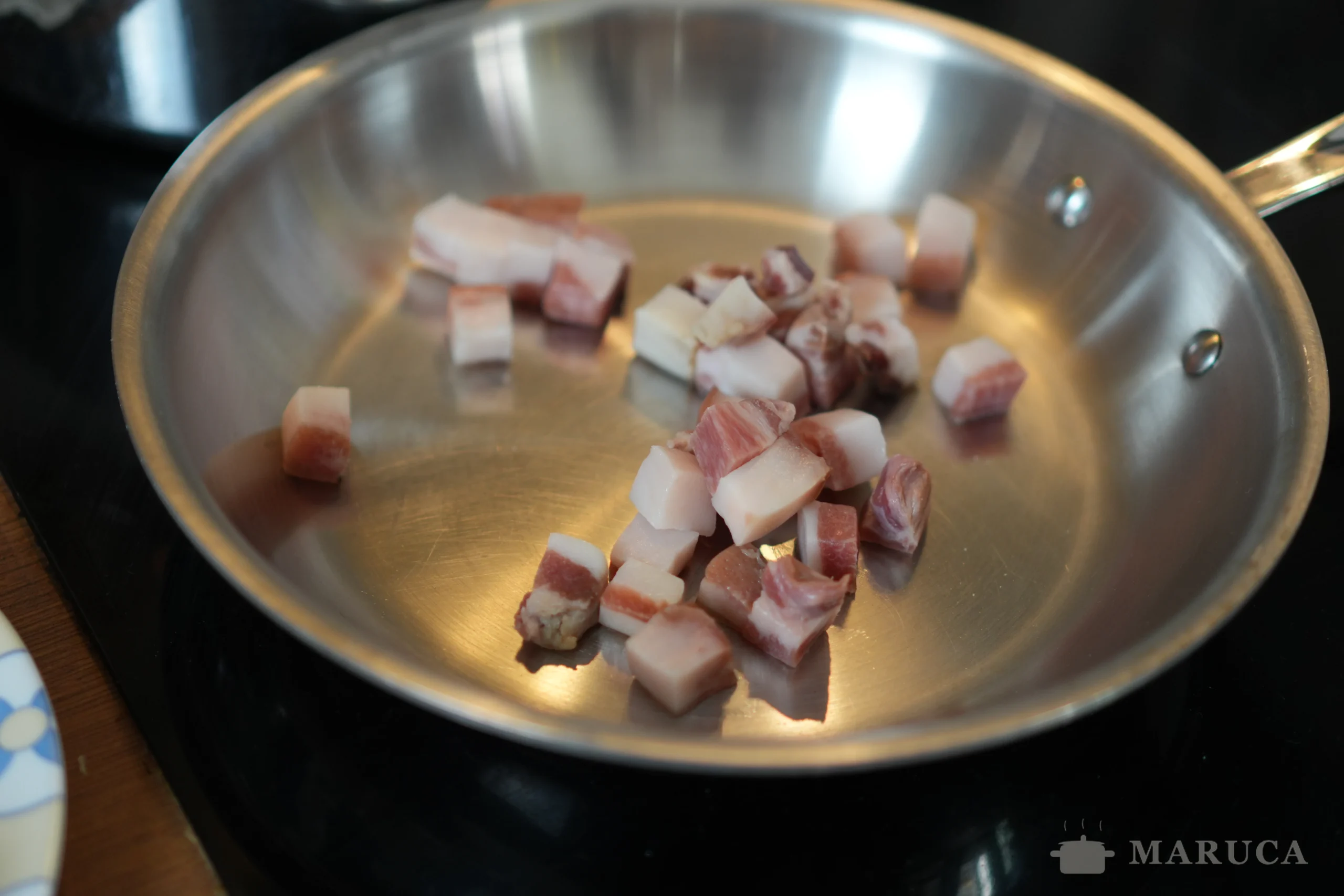 Guanciale en padela